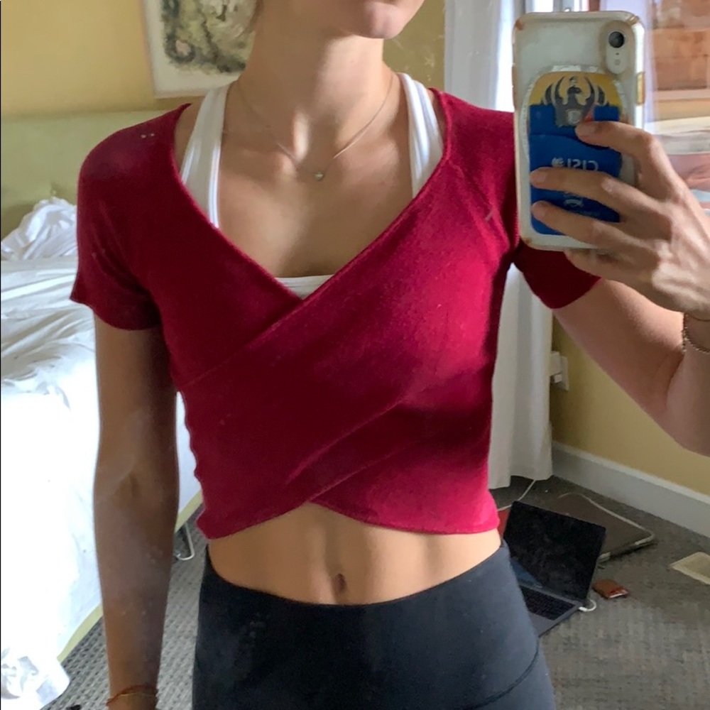 Wrap around sexy crop top
